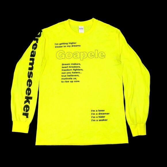 Goapele Dreamseeker Music Tee T Shirt Yellow Bright Size Small S B13 - Picture 1 of 4
